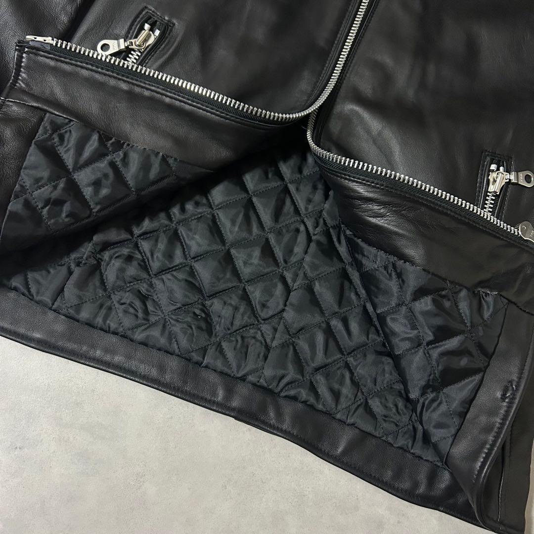 mytm1313a様　ナノユニバース ライダースジャケット 羊革 キルティング