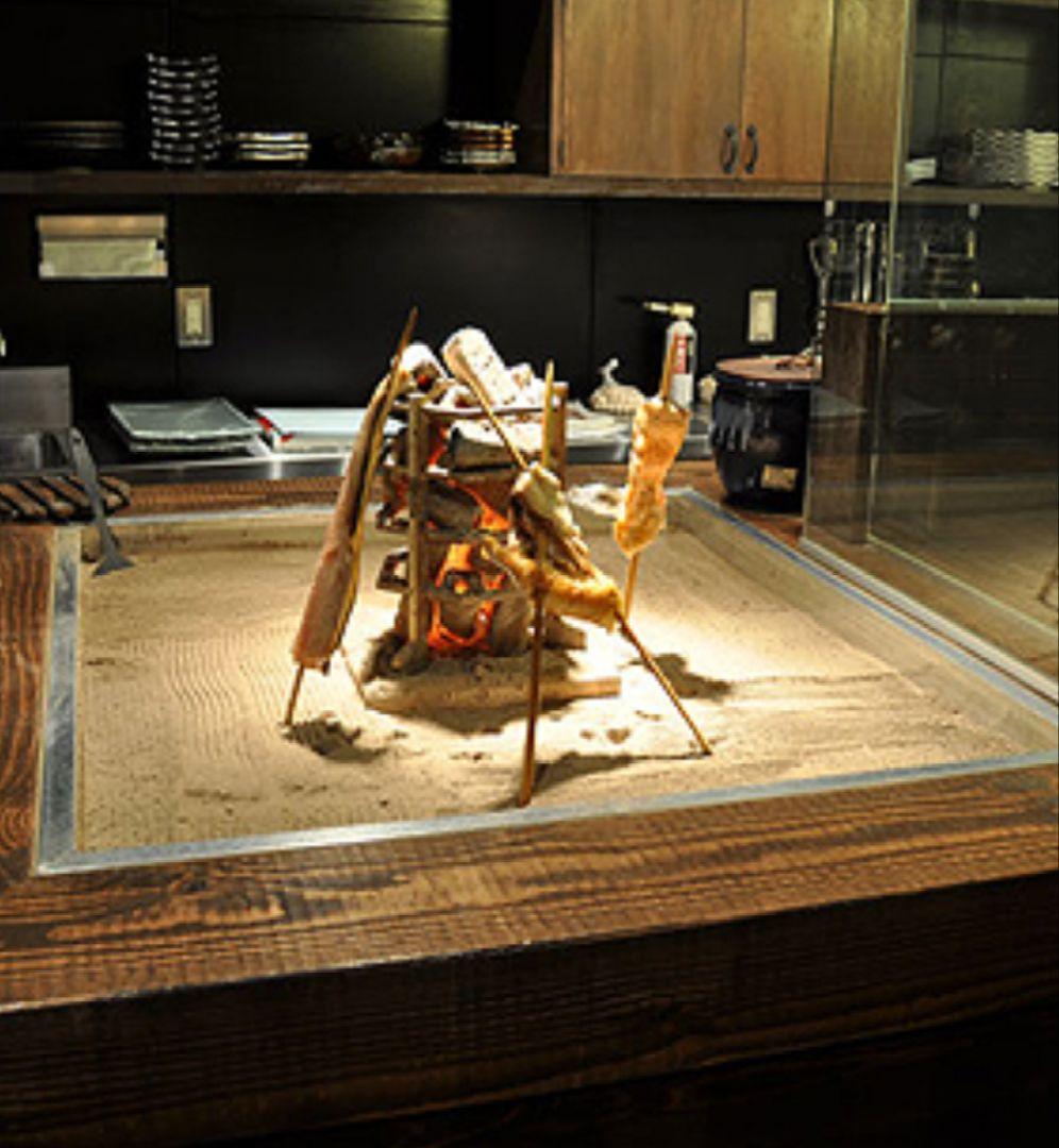 原始焼き五徳（串焼き五徳）ステンレス製