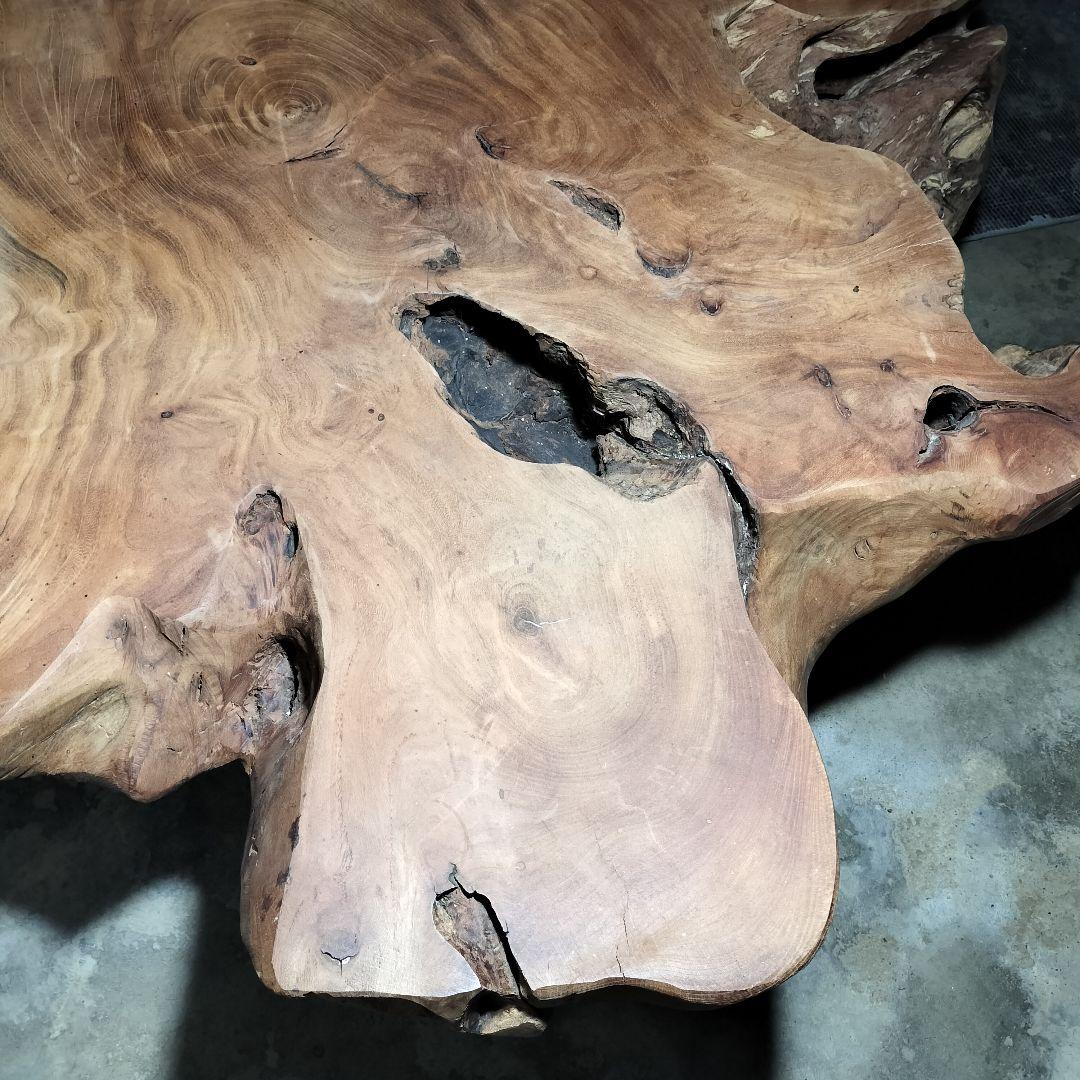 希少な一枚板★佐渡のけやき無垢材ローテーブル