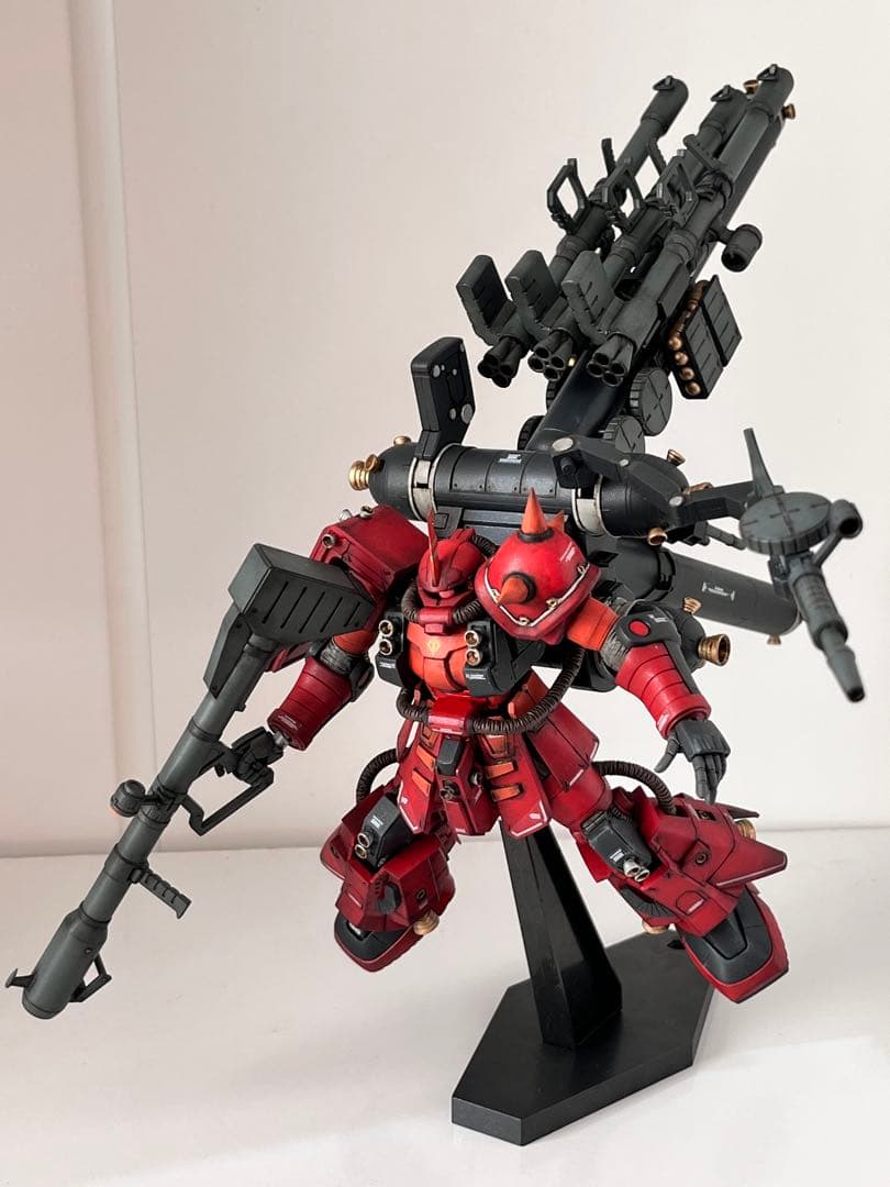 hg ガンプラ　サイコ・ザク　 ウェザリング　全塗装　完成品