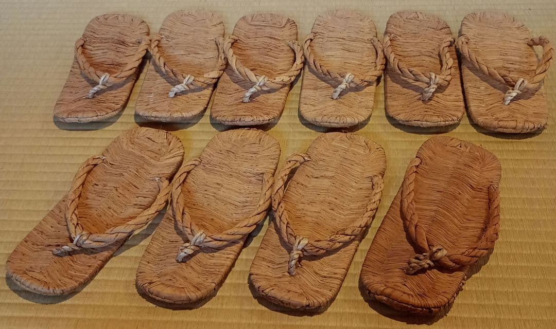 【茶道具】露地　草履5客セット　数寄屋草履　茶事道具　その他979
