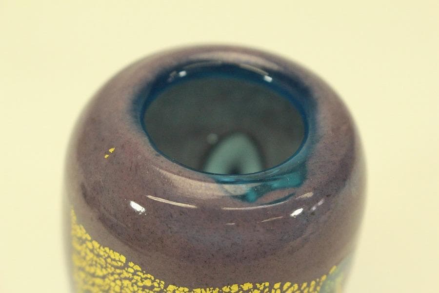 茶道具 沖縄 硝子 茶入 良蓋 仕服 揃 夏(A782)