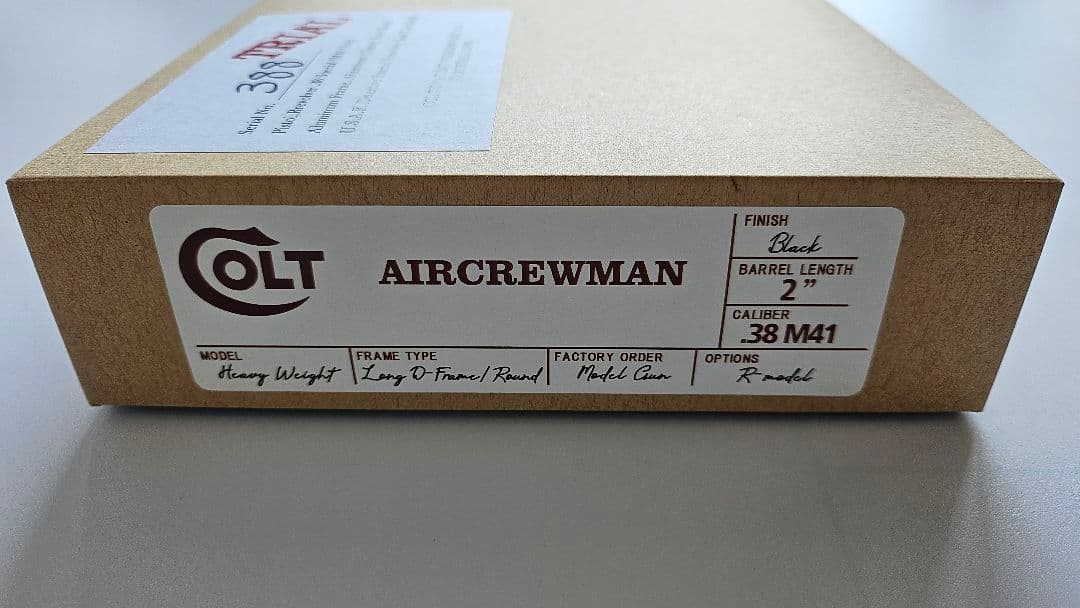 タナカワークス Colt Aircrewman HW R-model モデルガン