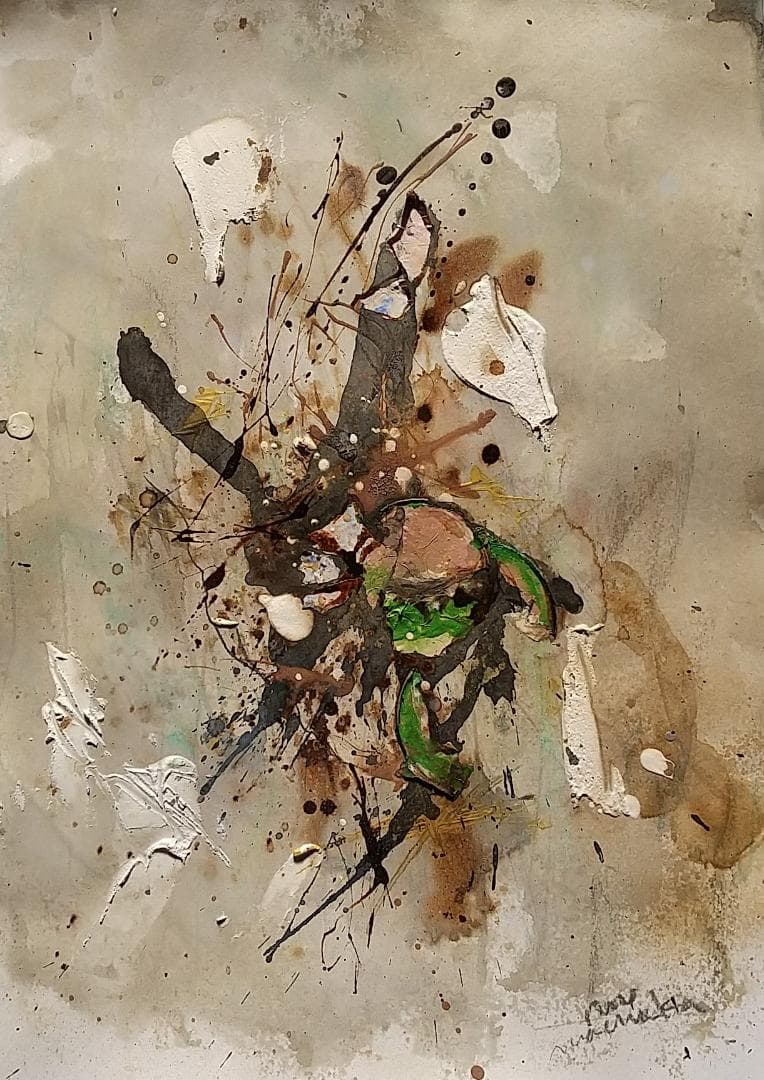 再生　抽象画　モダンアート　新築祝い　開業祝い　引越祝い　プレゼント　グレー　緑