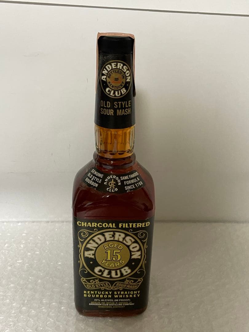 未開栓 アンダーソンクラブ 15年 バーボン 750ml 43度 ウイスキー