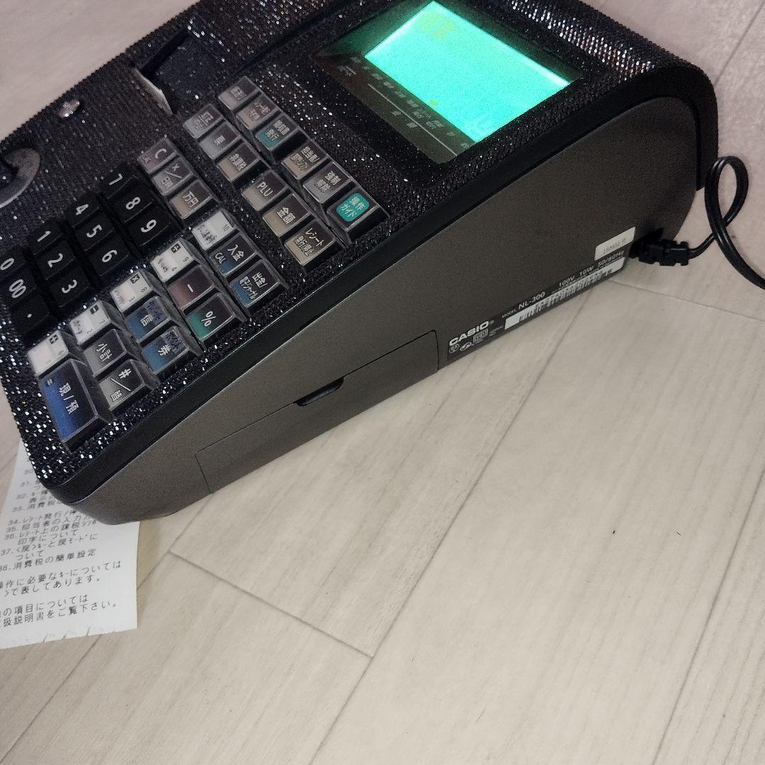 CASIO レジスター NL-300 電子店名スタンプ RAC-10付き　鍵あり
