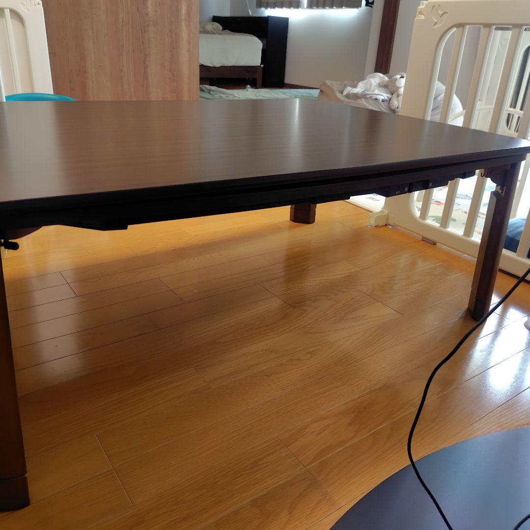 フラットヒーター折れ脚こたつ フラットモリス 105cmx75cm　送料無料