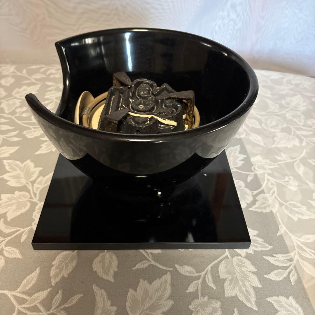 野々田商店　茶道具　風炉型電熱器　黒