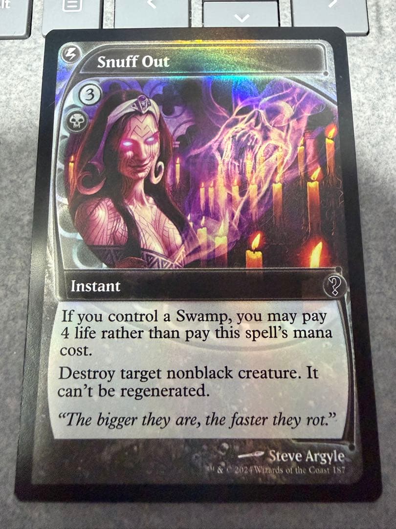 MTG 殺し Snuff Out FOIL 未来予知枠 MB2 英語