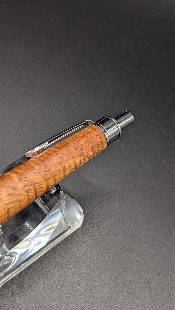 232ペン工房翌檜　極上　ハワイアンカーリーコア　木軸シャーペン　木軸ボールペン