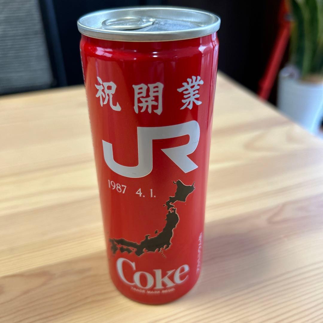 超レア‼️コカ・コーラ「祝開業　JR 」缶