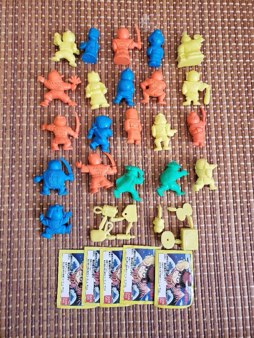 がんばれゴエモン消しゴムフルセット　ファミコン　キャラクター　キン消し