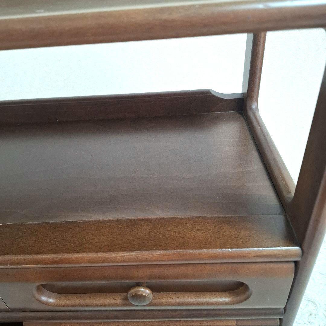 【送料無料】karimoku カリモク オールドカリモク 電話台 ファックス台