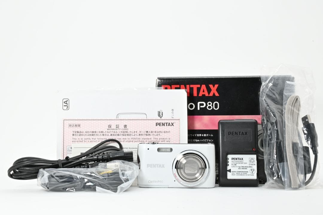 【極美品】PENTAX OPTIO P80 ホワイト　新品級！