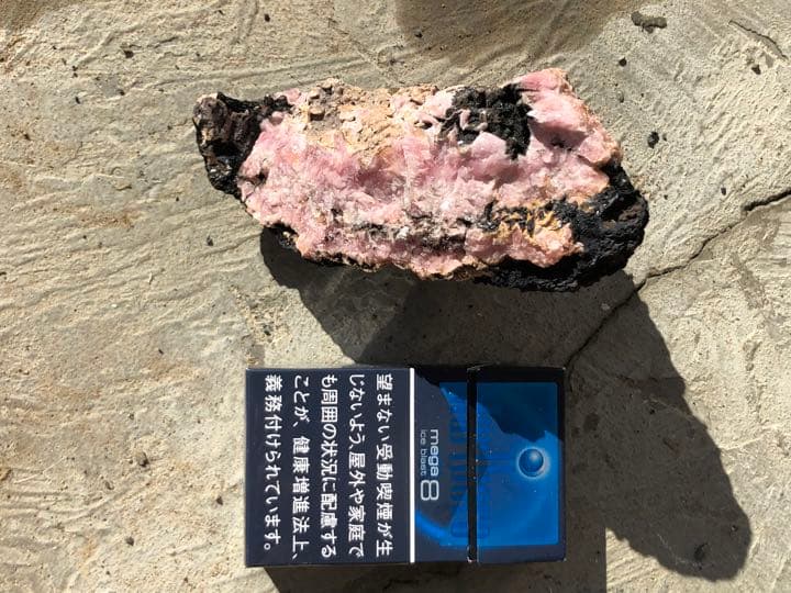 値下げしました、菱マンガン鉱　稲倉石　ロードクロサイト　原石　インカローズ特大