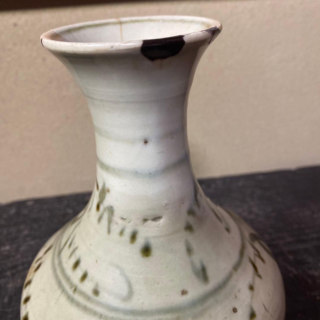 中国古玩　染付徳利17cm12cm