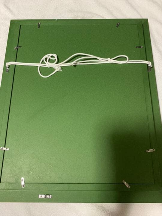 美術品 絵画 油彩 『黄緑色のマフラー』