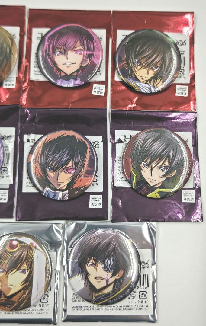 コードギアス 缶バッジ ルルーシュ ロストストーリーズ 全11種