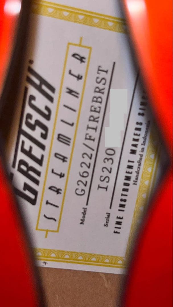 GRETSCH STREAMLINER G2622 FIREBURST セミアコ