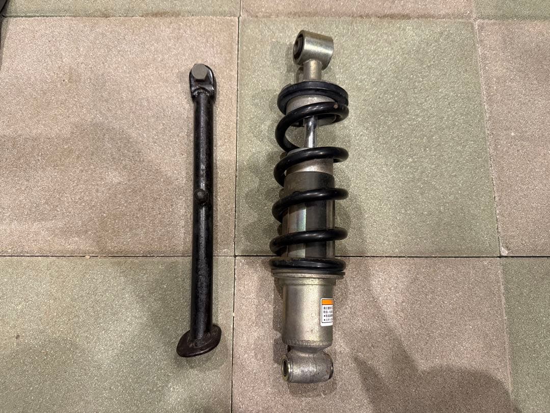 TW200 純正サスペンション、純正スタンド