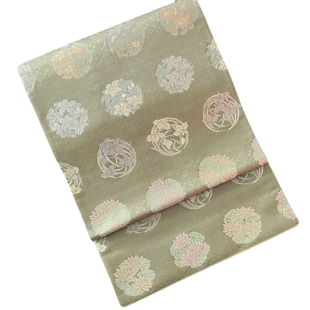 箔屋清兵衛　皇室　お印花紋　袋帯