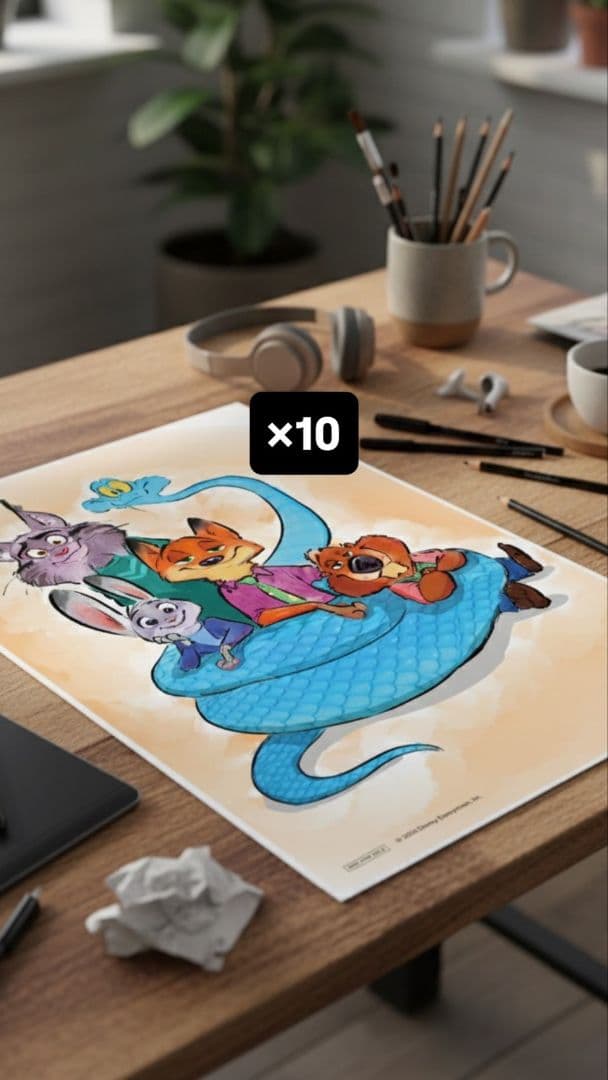 ズートピア2 アートボード　10セット