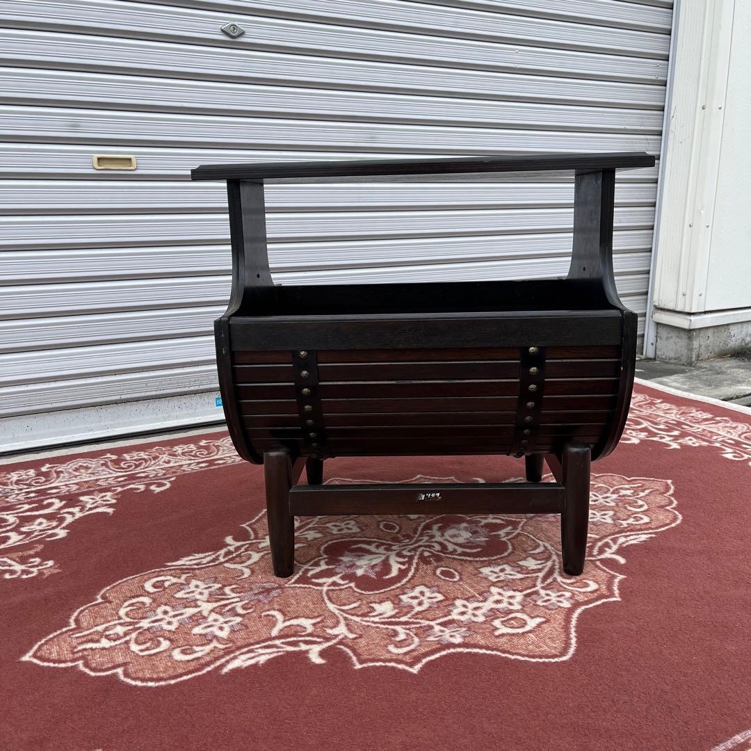 古家具ビンテージ品◾️karimoku カリモク 木製家具 サイドテーブル