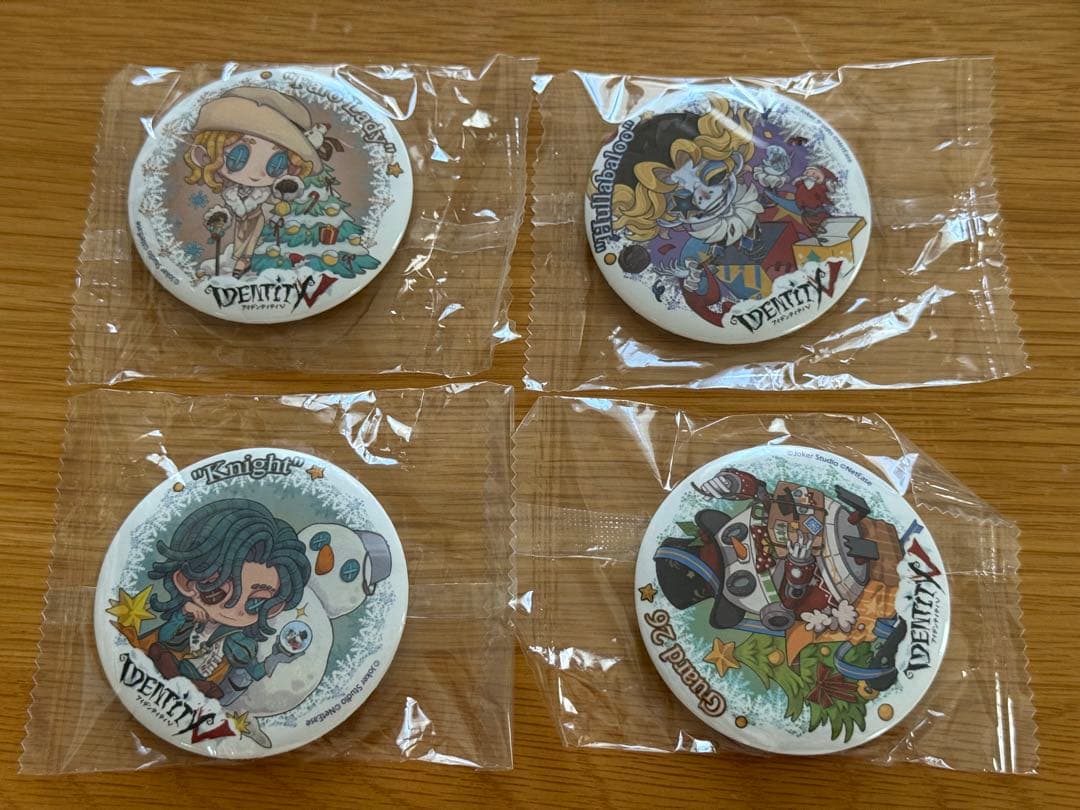 第五人格 IJL特典缶バッジ 4点セット