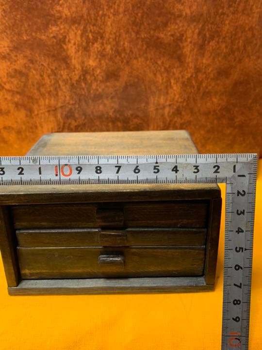 箱硯　古道具　アンティーク　インテリアイン骨董　古民具　引き出し卓上矢立て