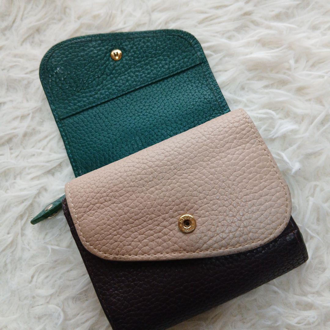 【Vivienne Westwood】希少カラー　ダブルフラップオーブロゴ折財布