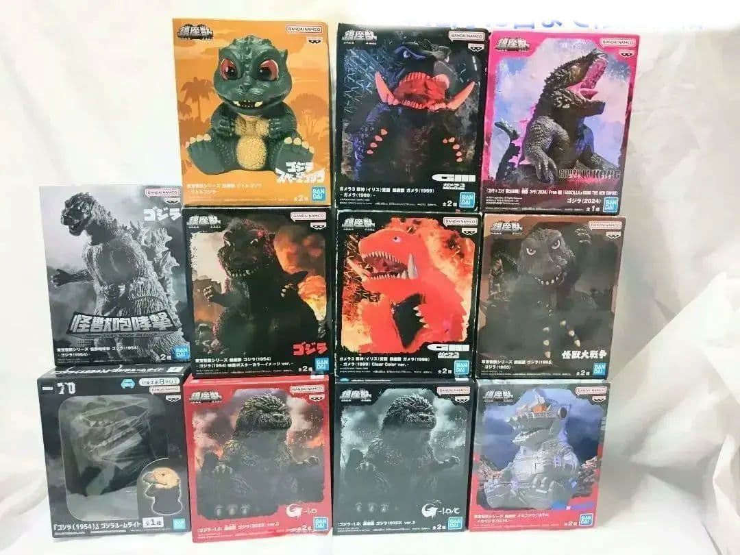 ゴジラ　フィギュア　ルームライト　11点まとめ売り