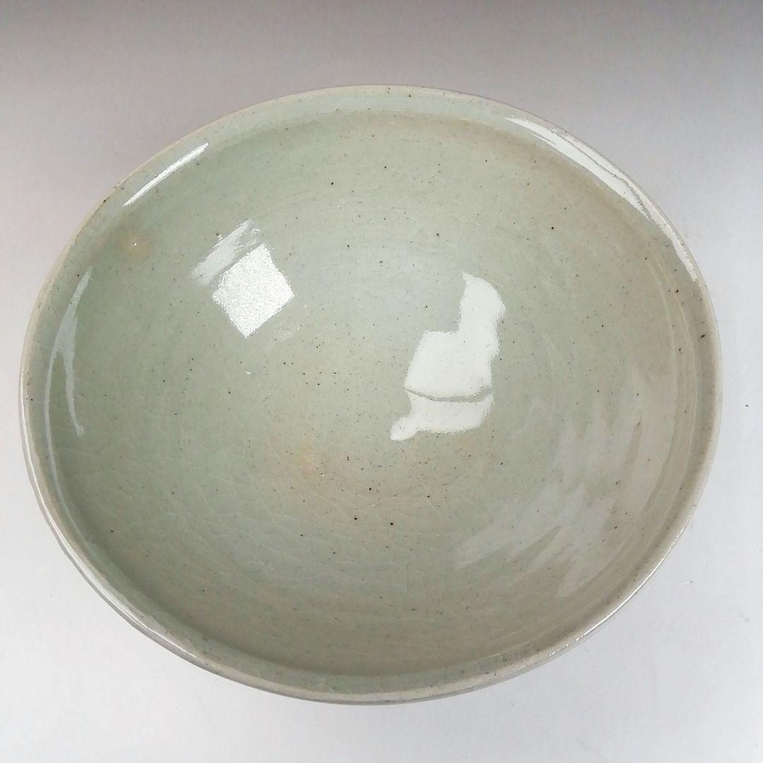 Ｓ９３５　茶碗　『午の絵』『久村焼』『柳楽勝重 作』　共箱　抹茶碗　茶道具