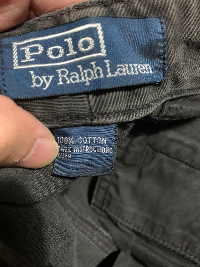 ポロラルフローレン　フリスコパンツ　ブラック　コットン100%