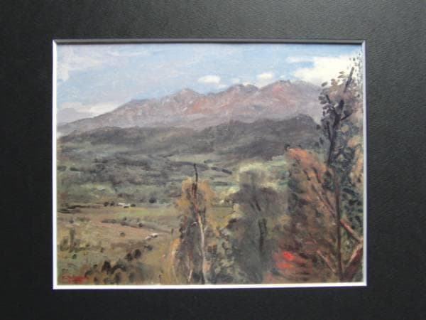 中村研一、「大雪山」、希少な画集より、新品高級額・額装付、状態良好