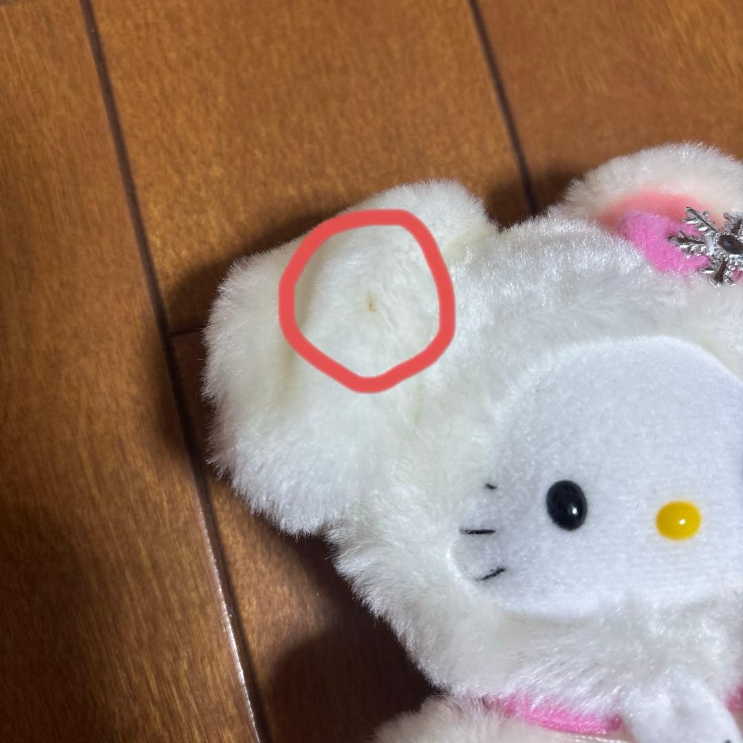 ハローキティ　ご当地キティ　北海道　雪うさぎ　マスコット　キーホルダー　レア