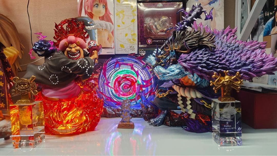 ワンピース カイド霸海ビッグ・マム フィギュア ガレージキット 塗装済み品