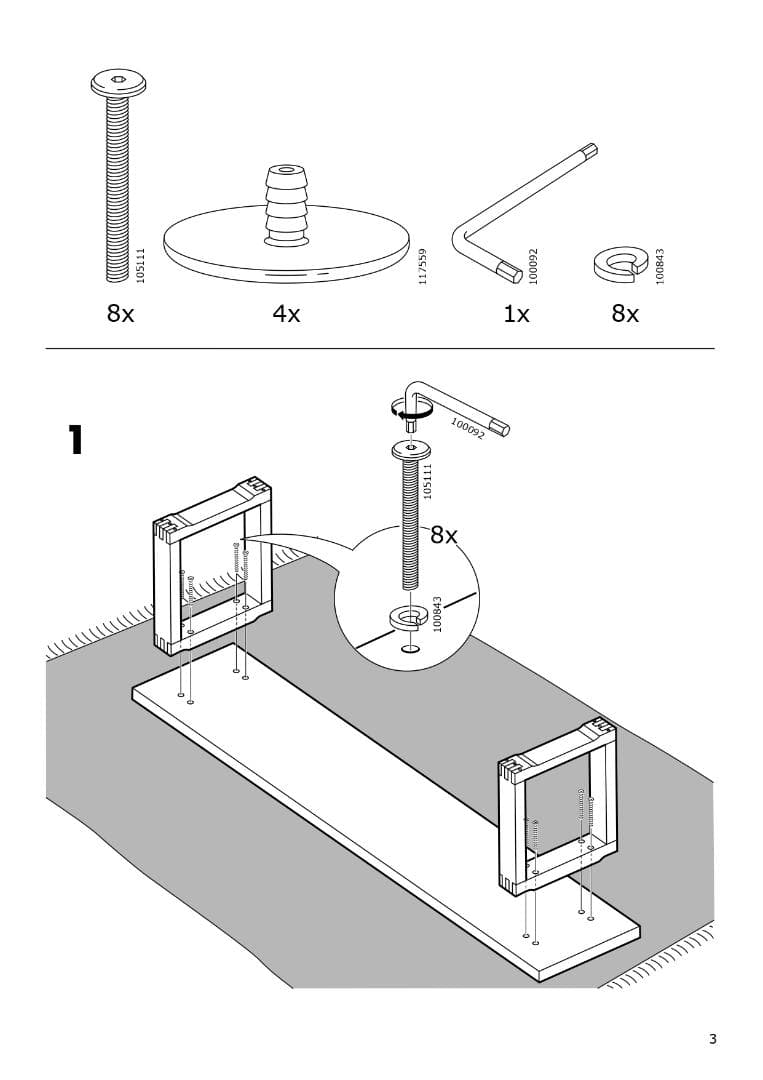 IKEA ベンチ 114x35cm MORBYLANGA モールビロンガ