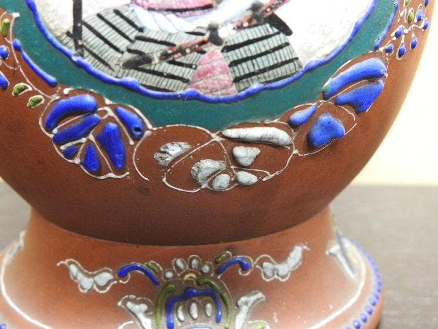 色絵万古花瓶　MA61