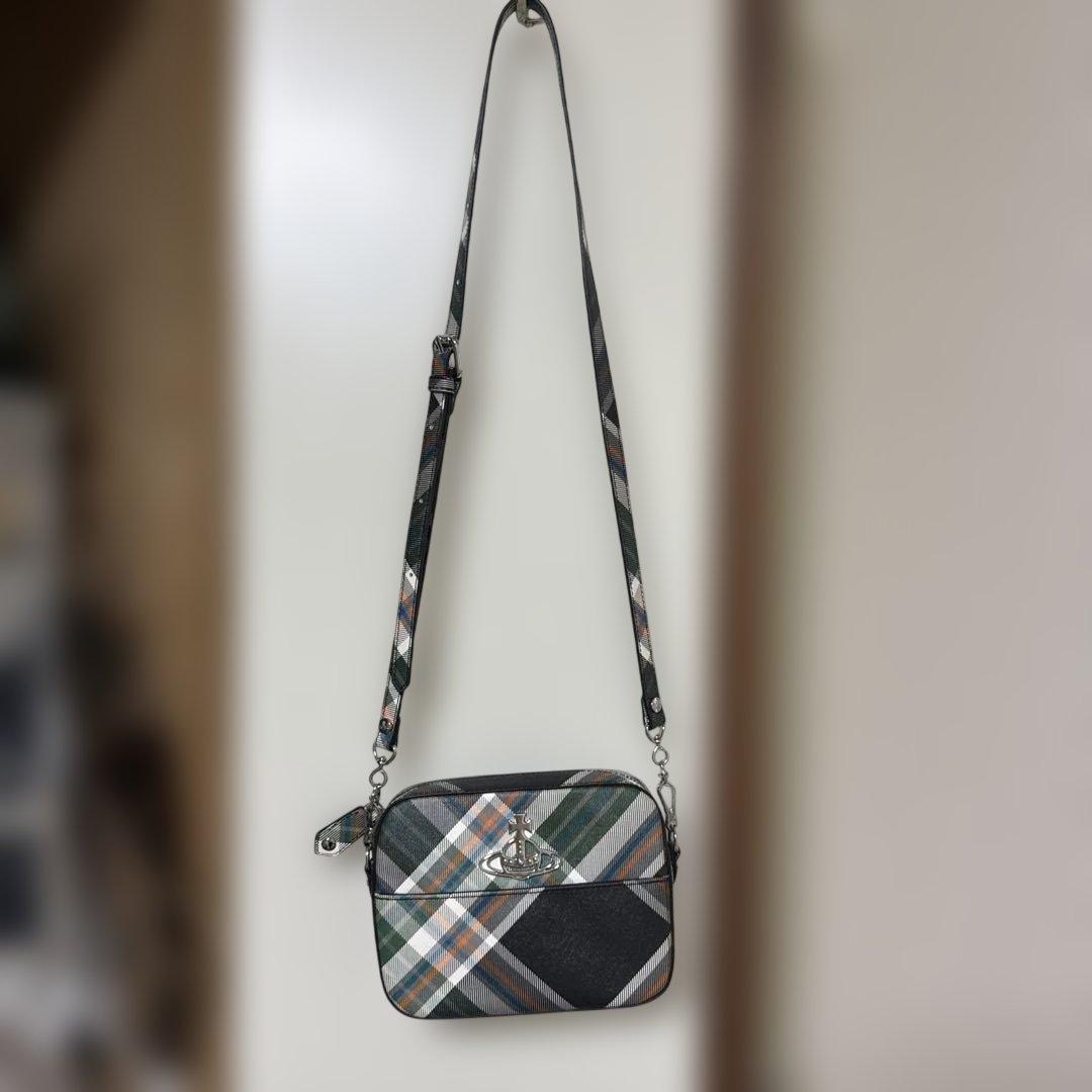 Vivienne Westwood チェック柄ショルダーバッグ