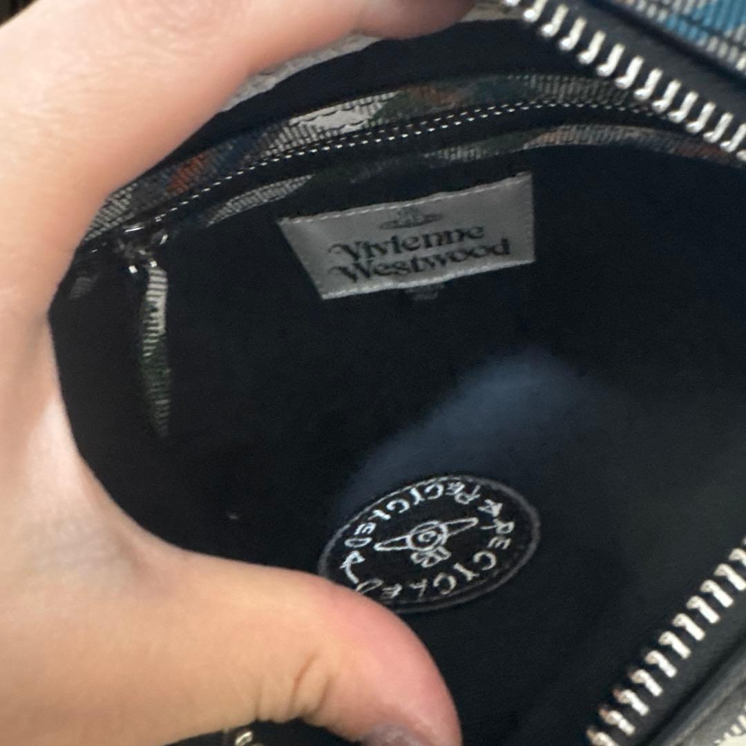 Vivienne Westwood チェック柄ショルダーバッグ