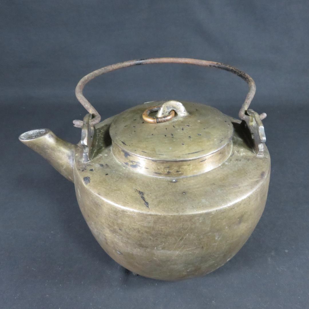 やかん 薬缶 銅ヤカン 薬缶 やかん 銅製 真鍮 三つ足