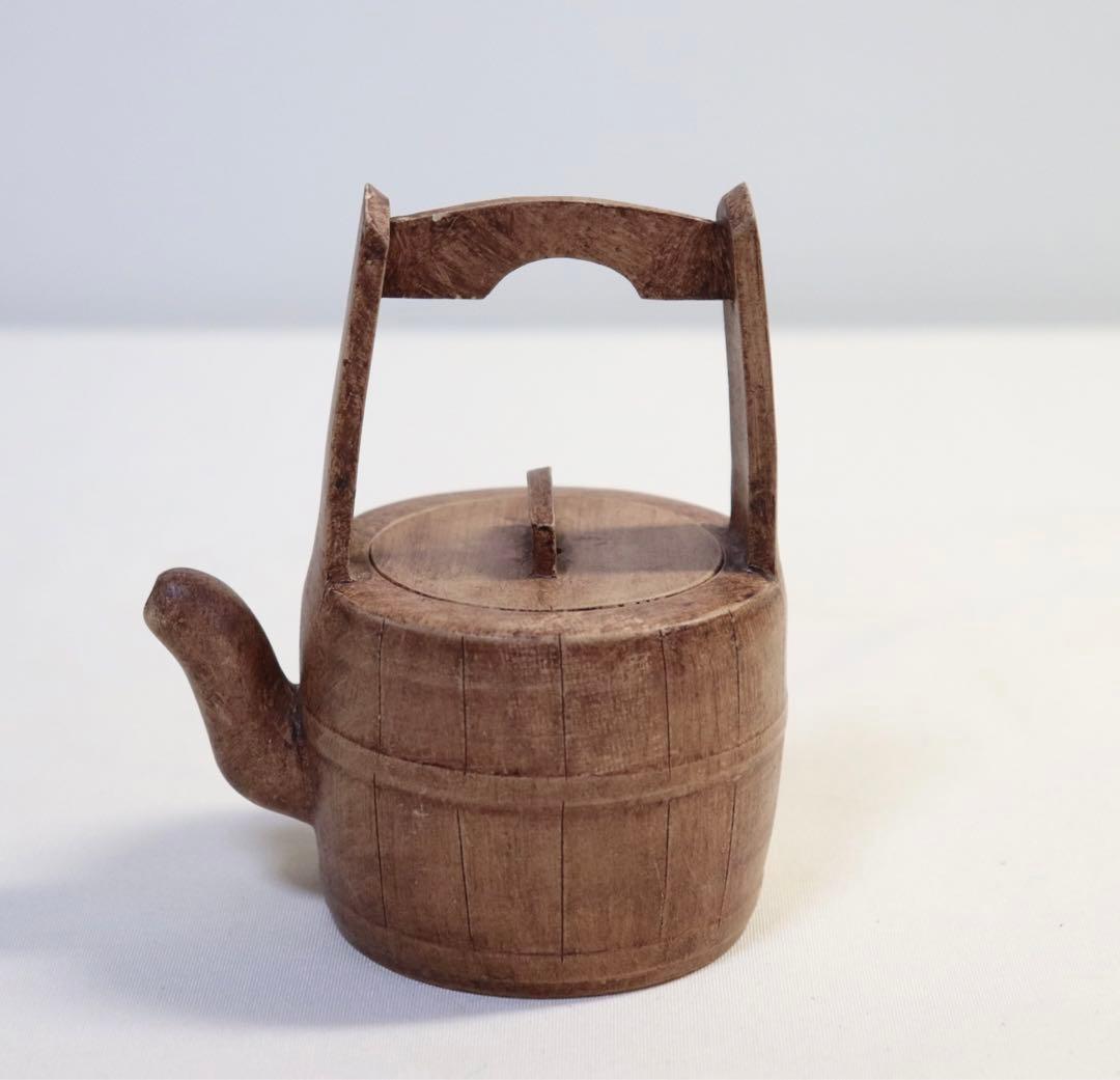 中国　白泥桶型急須　崔功林作　送料込み0814