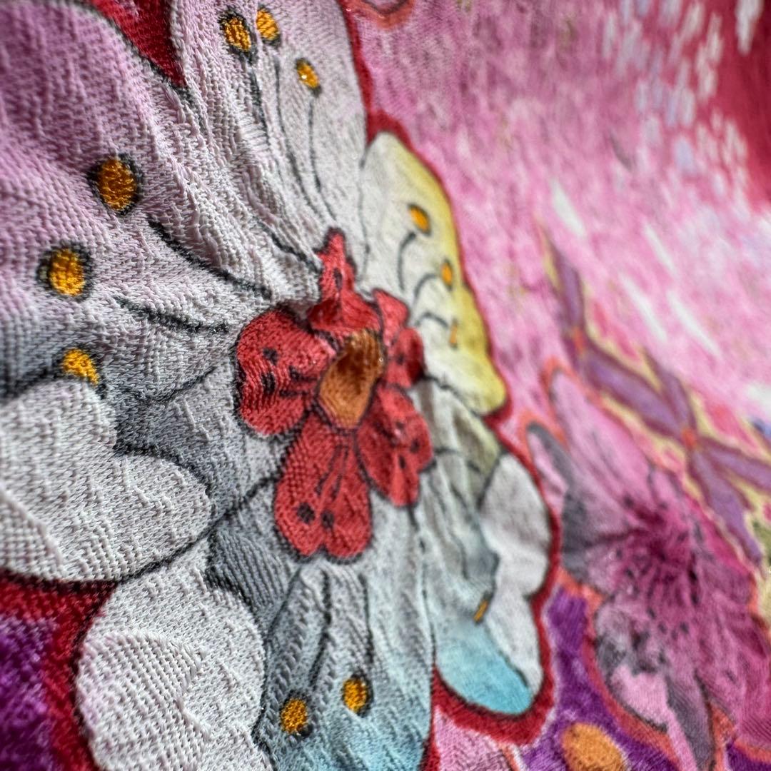 京都きもの友禅　振袖8点フルセット 桜 七宝 絞り 銀通し 正絹 成人式 逸品