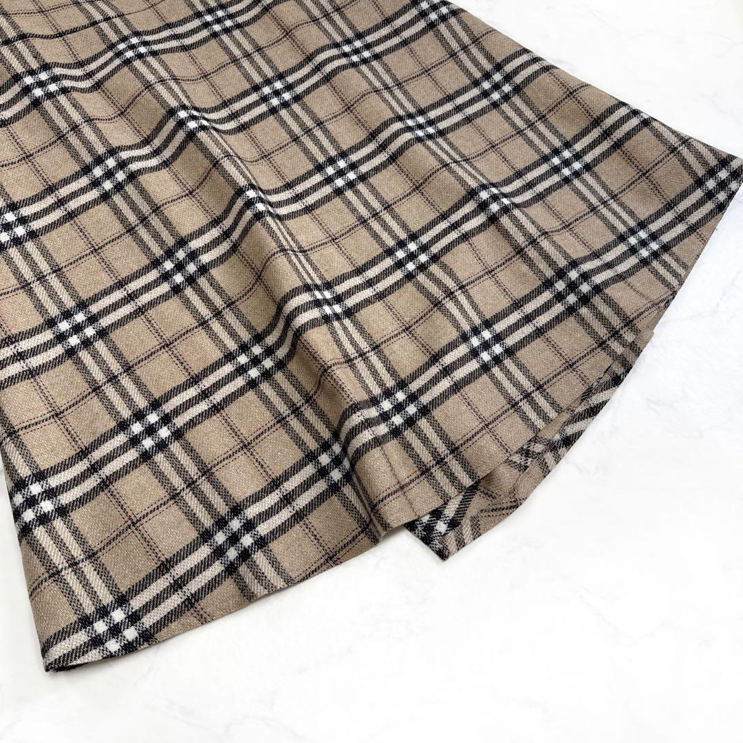 24AW エムズグレイシー カシュクール チェック スカート 40 ベージュ系