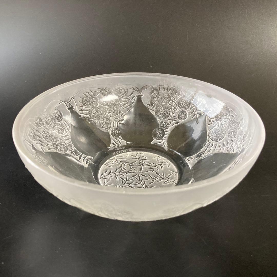 ルネ・ラリック 「花瓶とヒナギク」 文　硝子鉢　ボウル 「VASES」