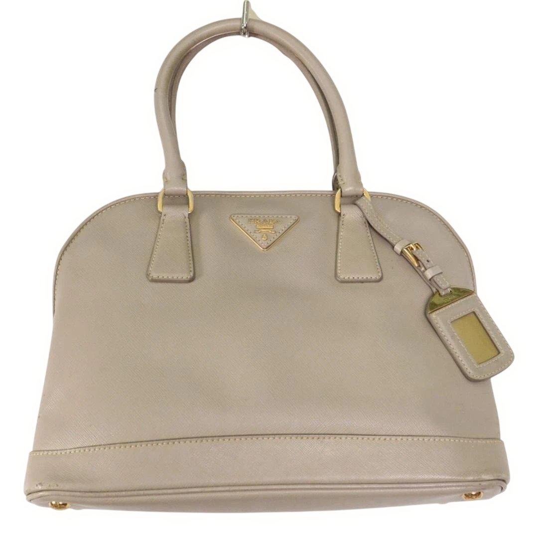 【人気】PRADA プラダ ハンドバッグ　ガレリア　サフィアーノレザー 三角ロゴ