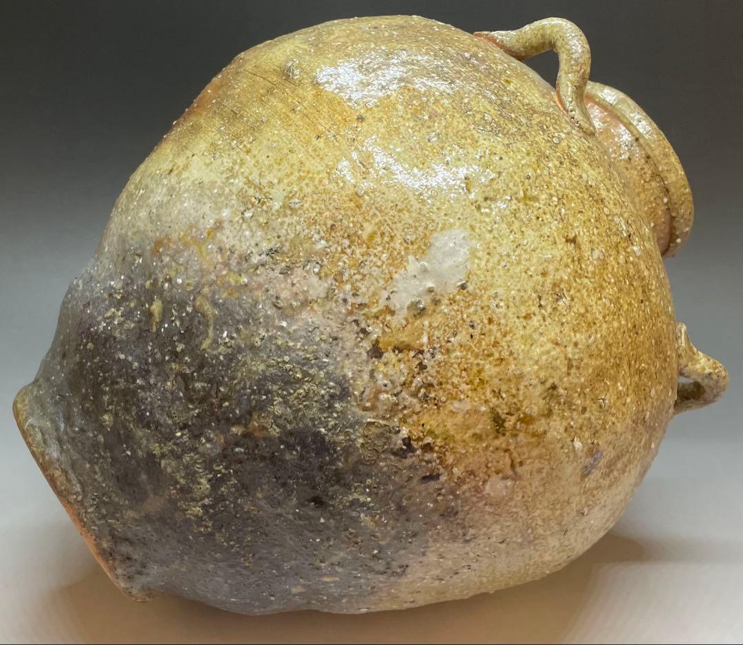 信楽焼　四耳壺　在銘　作家作品　b6115