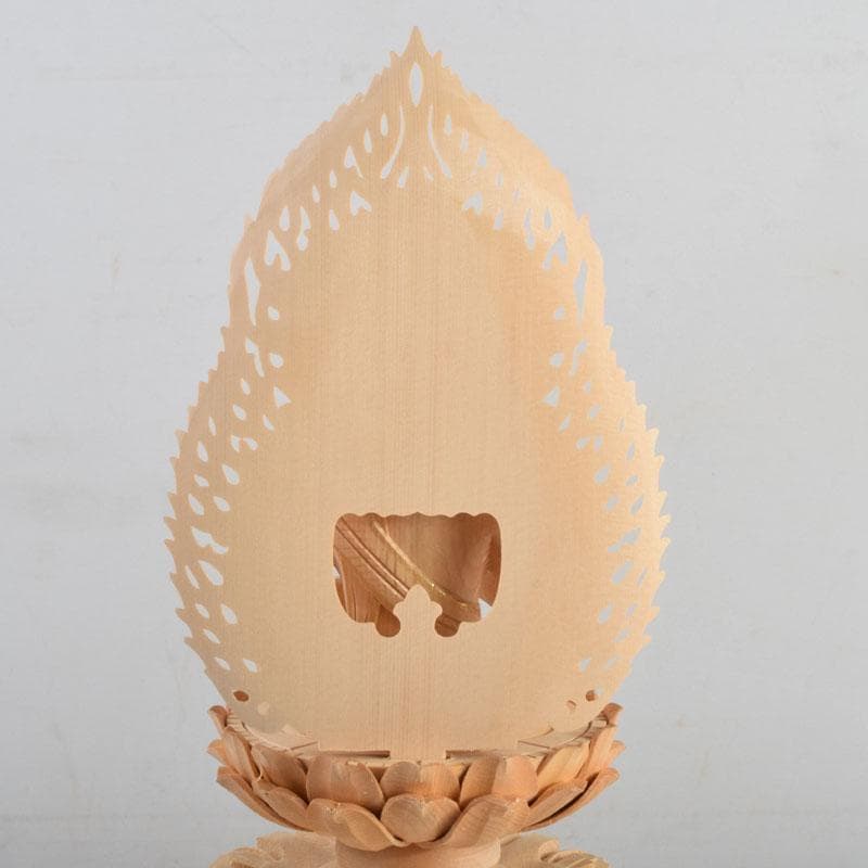 仏教美術　桧彫刻　大日如来像　仏像　華鬘台　C　8862