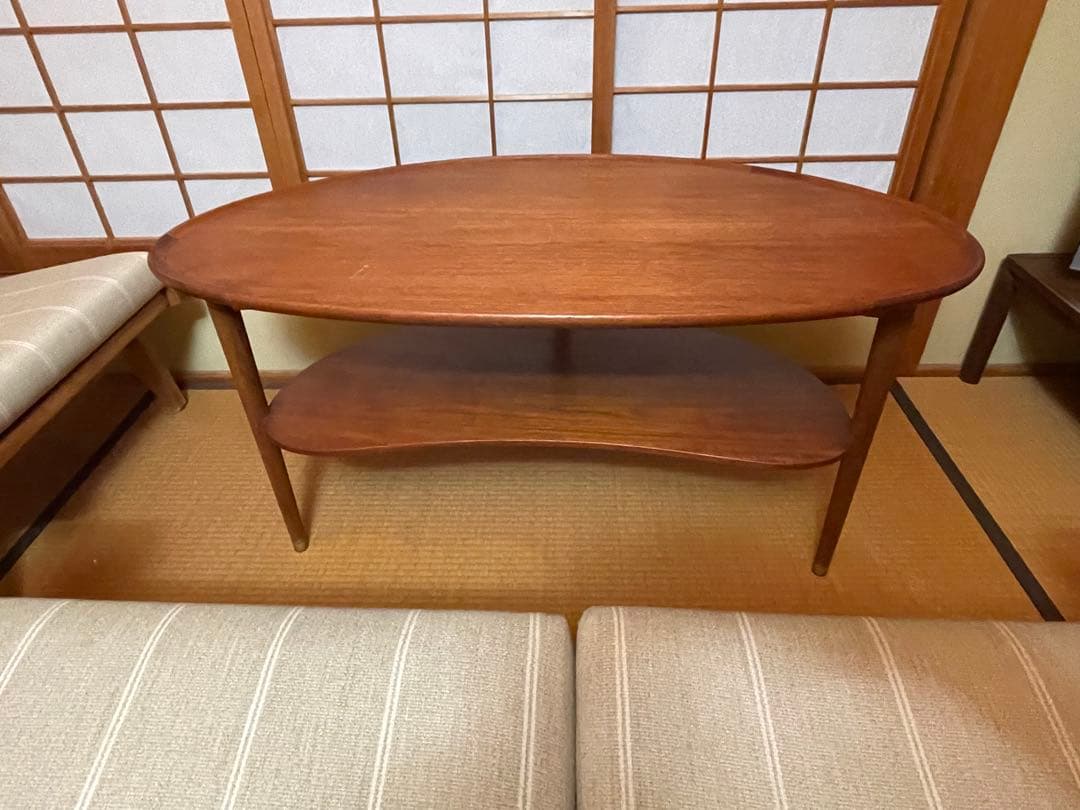 チーク　コーヒーテーブル　Anton Kildeberg Model 173