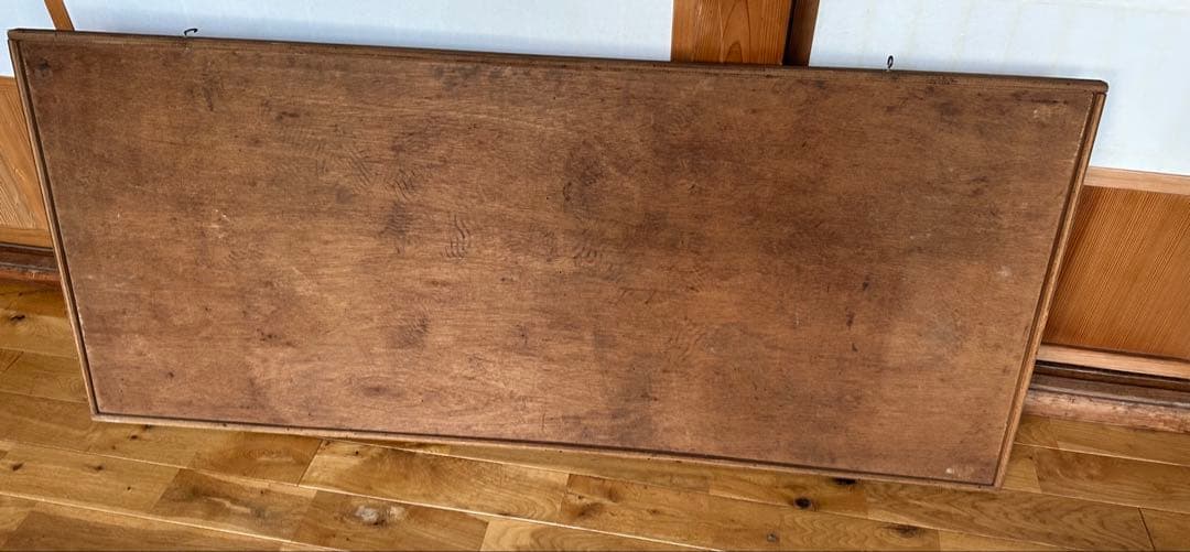 木板に油彩画 大判 木製フレーム付　名 受胎告知 模写　1976年